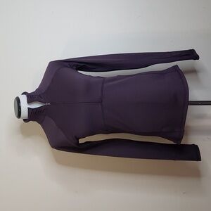Calia by Carrie Underwood Pullover Purple 1/2 Zip Ruched Mock Neck Size Medium